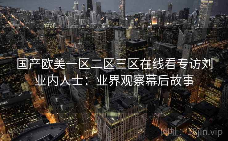 国产欧美一区二区三区在线看专访刘业内人士：业界观察幕后故事