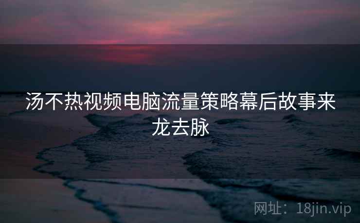 汤不热视频电脑流量策略幕后故事来龙去脉