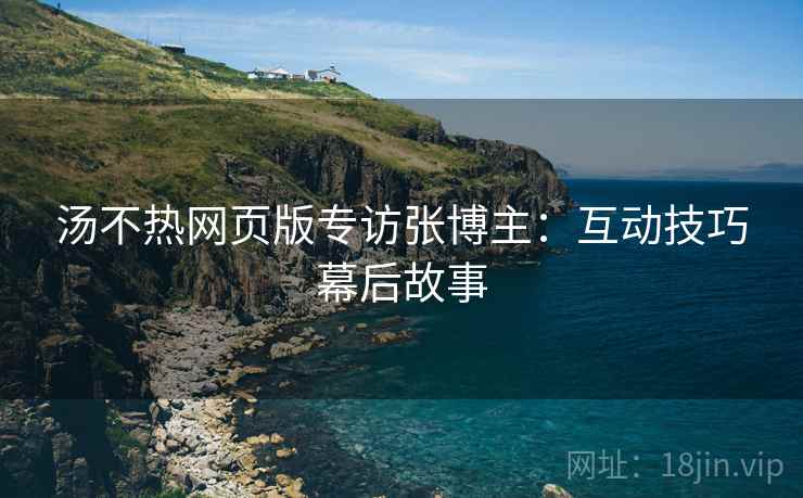 汤不热网页版专访张博主：互动技巧幕后故事